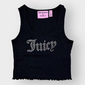 Juicy Couture x Forever 21 Rhinestone Tank Top – Y2K Logo
